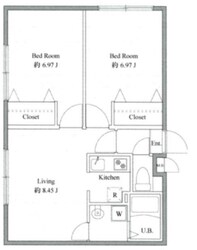 ZESTY西新宿Ⅲの物件間取画像